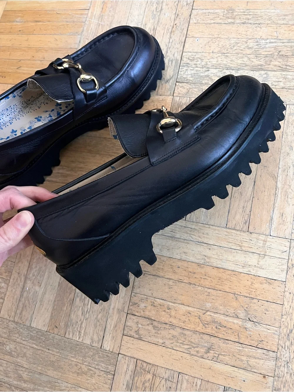 Gucci Black Leather Loafers - Picture 4 of 7